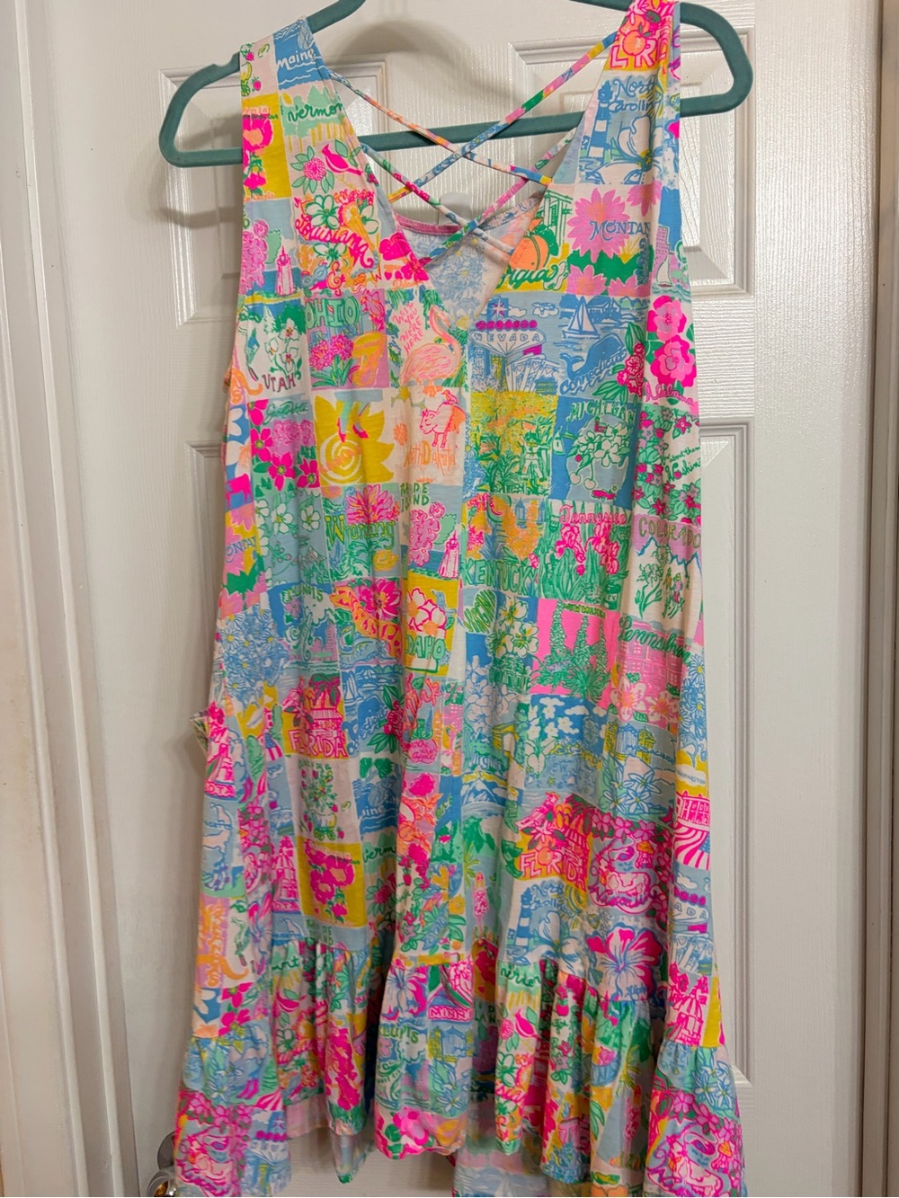 Lilly Pulitzer Kristen swing dress XL Lilly State of Mind print - Picture 3 of 4